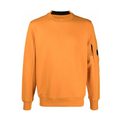 C.P. Company FW21 Solid Orange Long-Sleeve Crewneck Sweatshirt 11CMSS055A005086W436