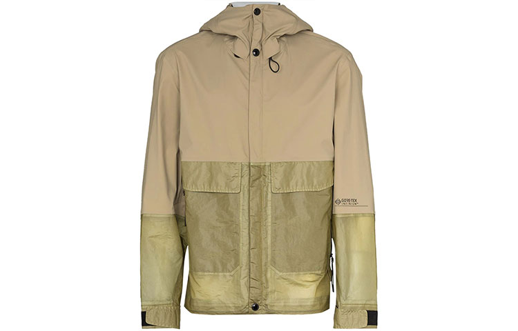 C.P. Company FW21 Waterproof Drawstring Hooded Jacket Brown Men’s 11CMOW161A005967M