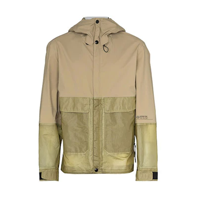 C.P. Company FW21 Waterproof Drawstring Hooded Jacket Brown Men’s 11CMOW161A005967M