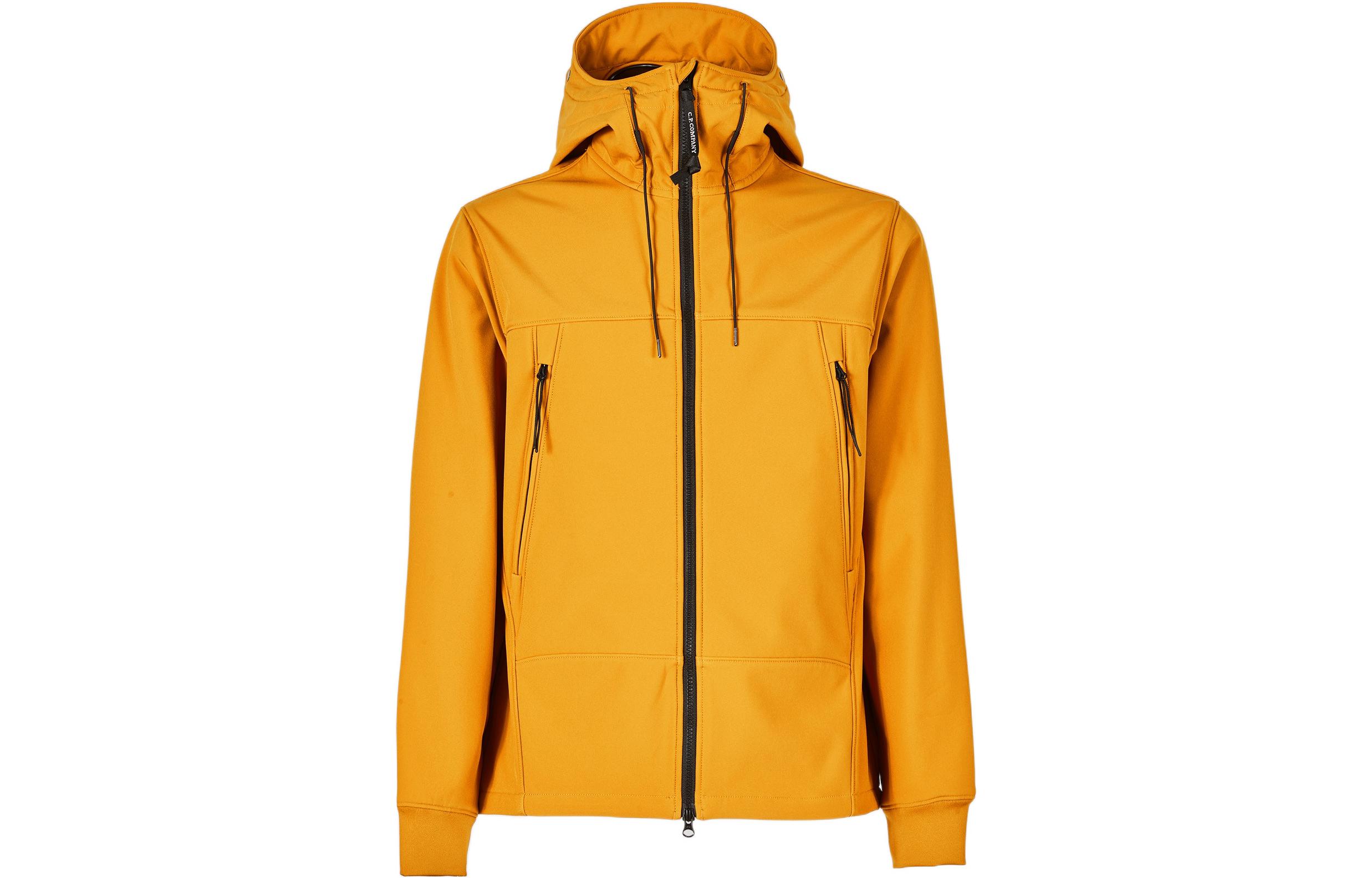 C.P. Company FW21 Yellow Hooded Long Sleeve Jacket 11CMOW002A006097A436