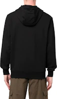 Shop C.P. Company FW22 黑色網格拼接連帽上衣. 13CMSS004A005086W-999