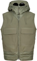C.P. Company FW22 Green Colorblock Zip Hooded Vest - Autumn Edition. 13CMOW026A006097M669 C.P. Company FW22 Green Colorblock Zip Hooded Vest - Autumn Edition. 13CMOW026A006097M669