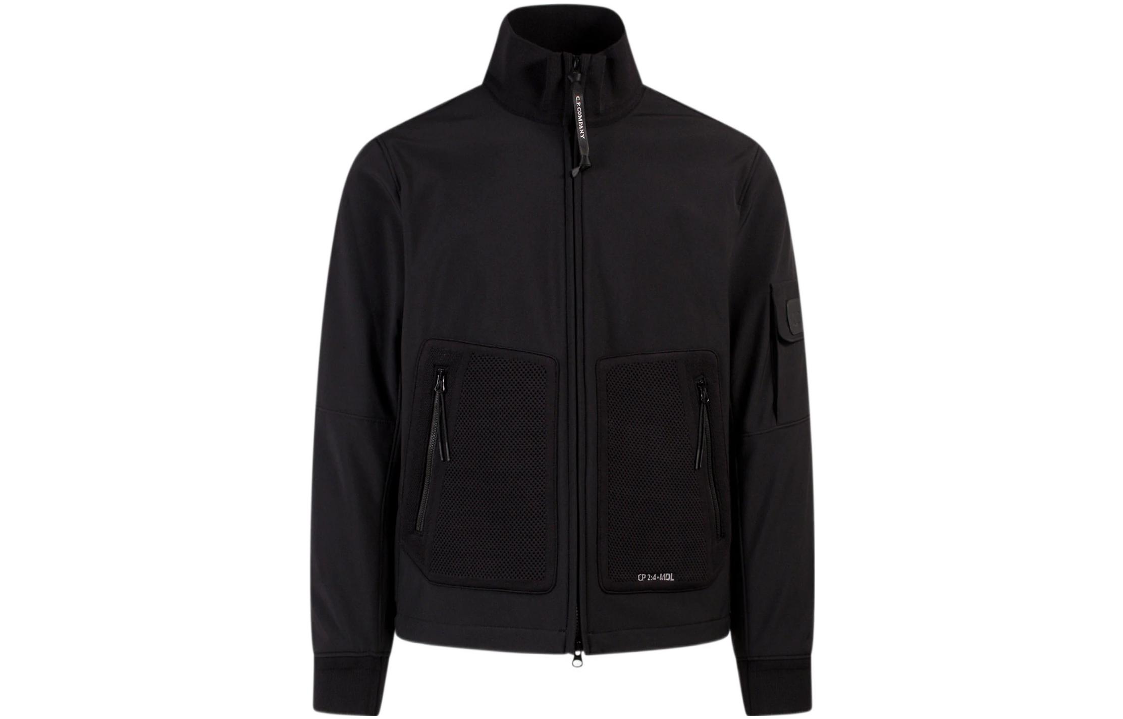 C.P. Company FW22  Solid Zip-Up Jacket with Mesh High Collar. 13CMOW083A006097A999