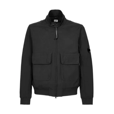 C.P. Company FW22 Black Classic Pocket High-Neck Jacket 13CMOW085A006097A999