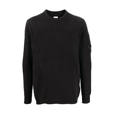 C.P. Company FW22 Black Lens Detail Crewneck Pullover Sweatshirt Men 13CMKN232A005558G999