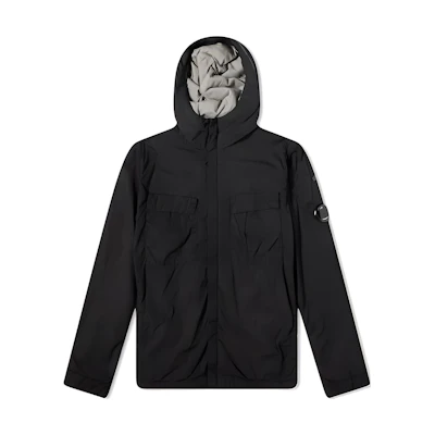C.P. Company FW22 Black Lens Detail Zip-Up Hoodie Jacket 11CKOS028A-005904G-999