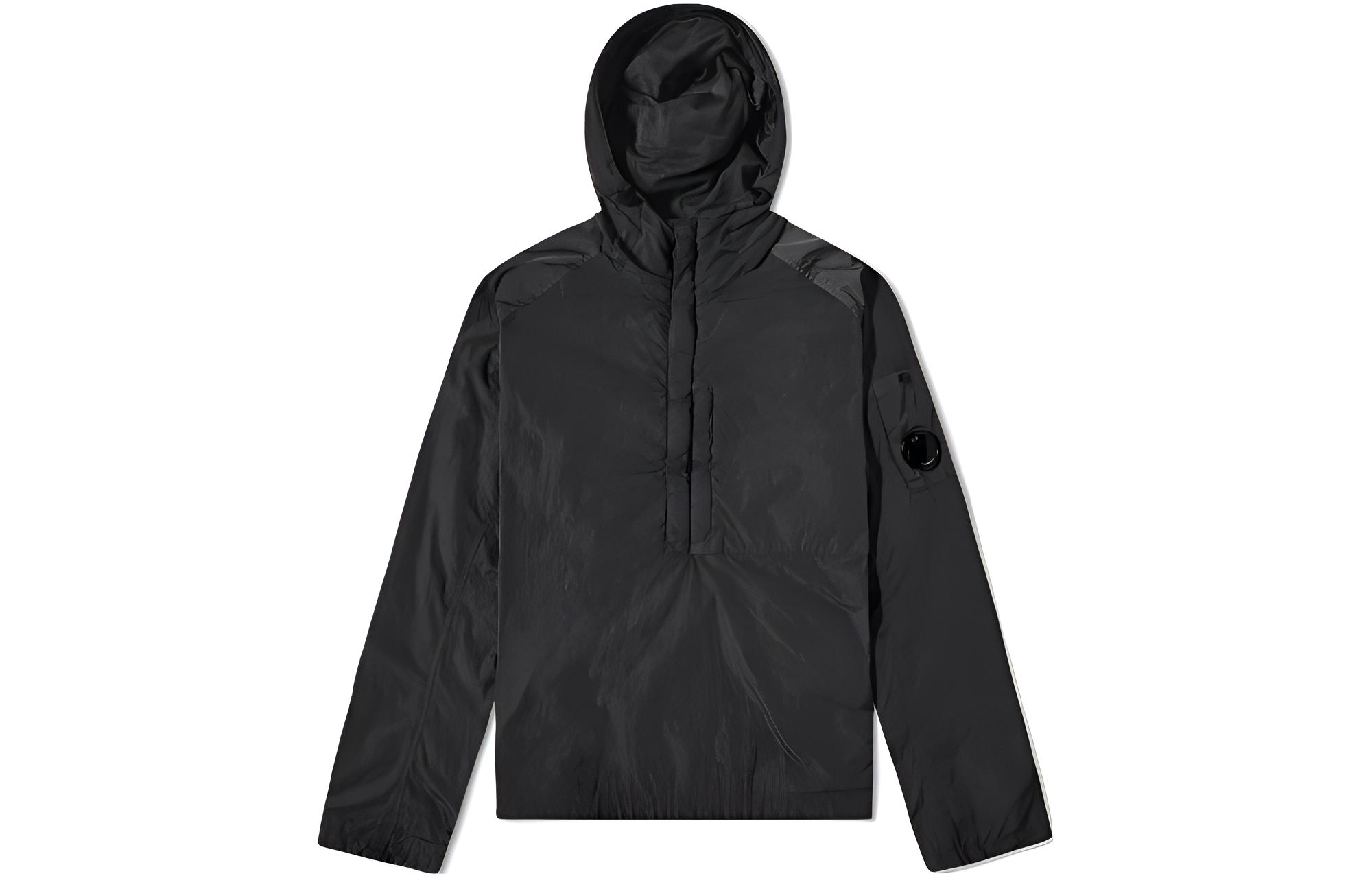 C.P. Company FW22 Black Zip-Up Hoodie Jacket 11cmos148a-005904g-999