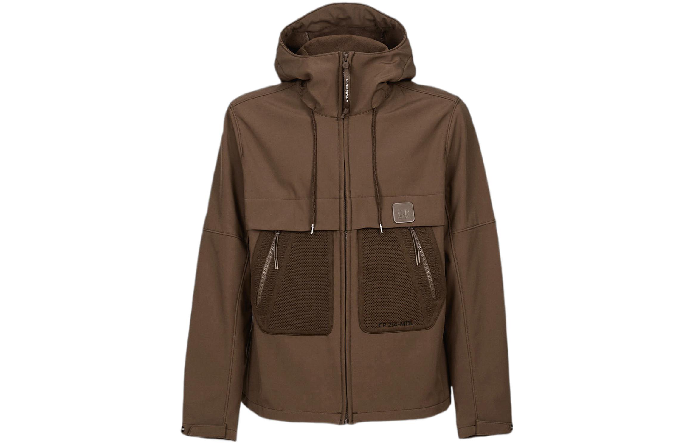 C.P. Company FW22 Brown Full-Zip Hoodie Jacket for Men 13CMOW084A006097A352