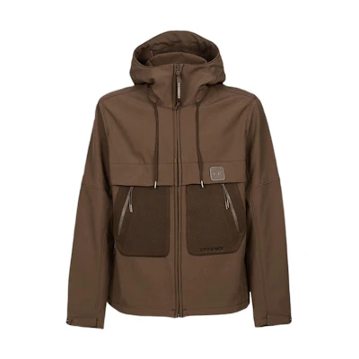 C.P. Company FW22 Brown Full-Zip Hoodie Jacket for Men 13CMOW084A006097A352