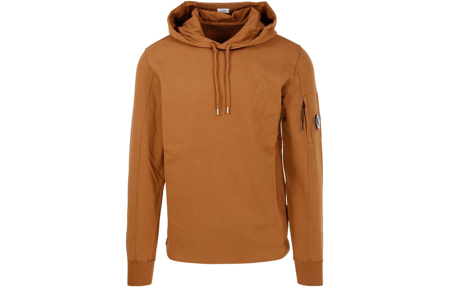 C.P. Company FW22 Brown Solid Pullover Hoodie Long Sleeve 13CMSS063A002246G-344