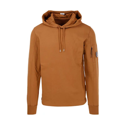 C.P. Company FW22 Brown Solid Pullover Hoodie Long Sleeve 13CMSS063A002246G-344