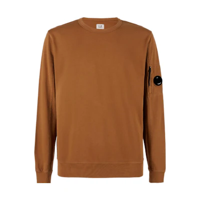 C.P. Company FW22 Classic Solid Brown Long Sleeve Sweatshirt 13CMSS032A002246G344