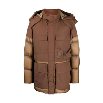 C.P. Company FW22 Colorblock Hooded Puffer Jacket Men 13CMOW036A006352M352