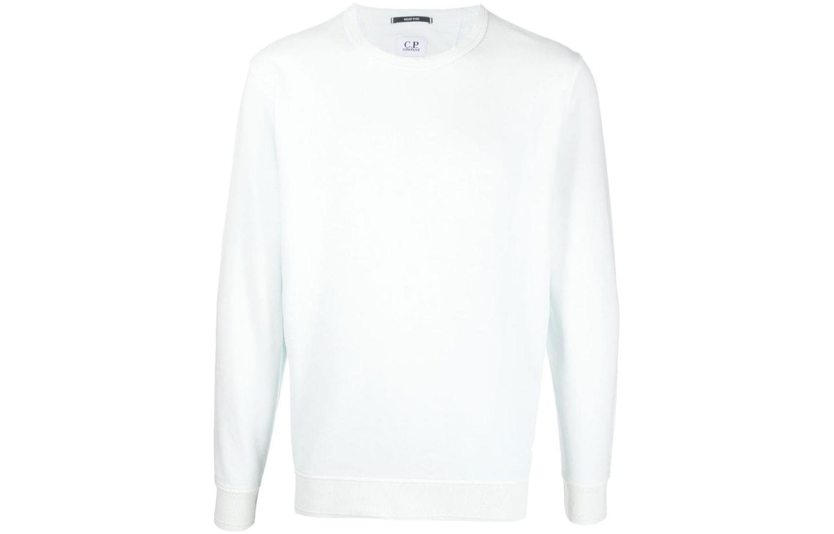 C.P. Company FW22 Fleece Cotton Sweatshirt Light Blue 12CMSS263A005398S820