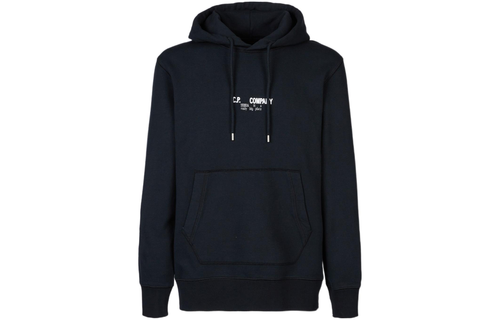 C.P. Company FW22 Graphic Print Pullover Hoodie Black () 13CMSS326A005623G999