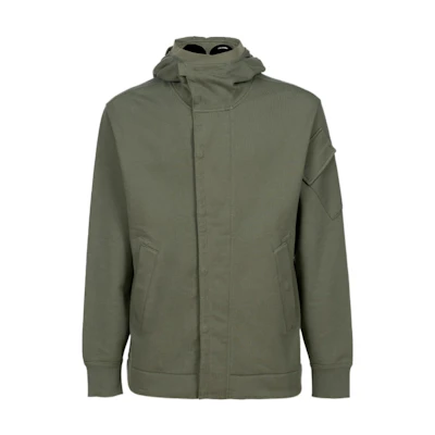 C.P. Company FW22 Green Goggle Hooded Zip-Up Jacket Men 13CMSS055A005086W669