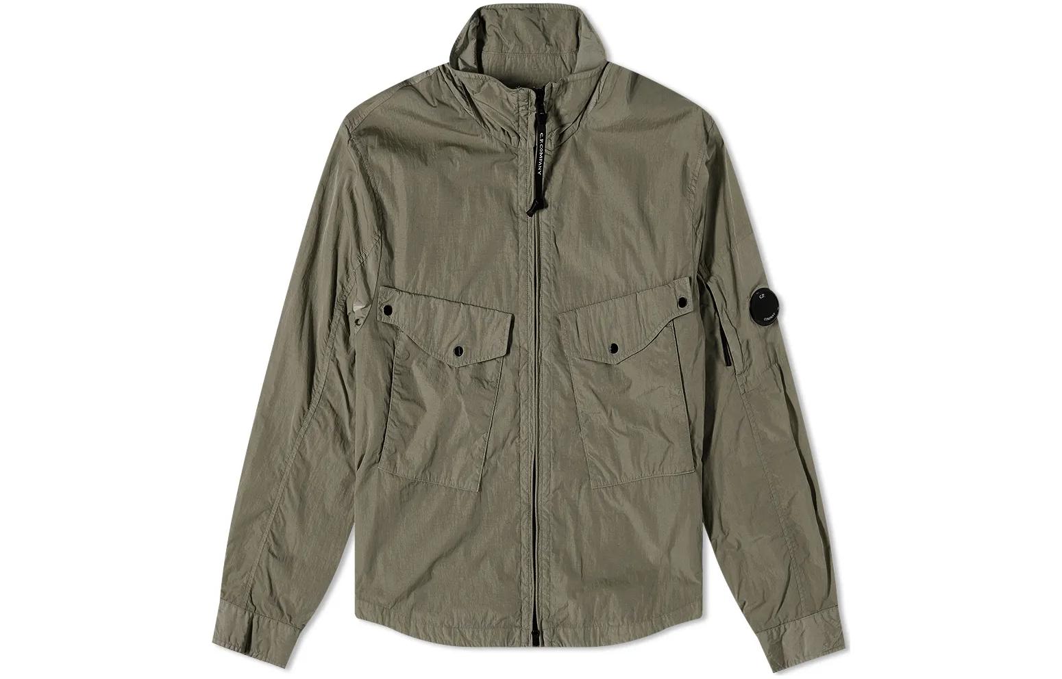 C.P. Company FW22 Green Multi-Pocket Zip Jacket 13CMOS047A-005904G-669