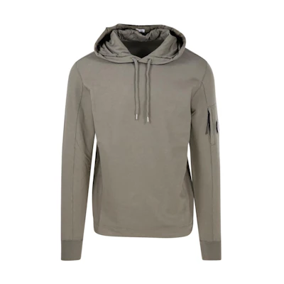 C.P. Company FW22 Green Pullover Hoodie Men’s Long Sleeve Solid Color 13CMSS063A002246G-669