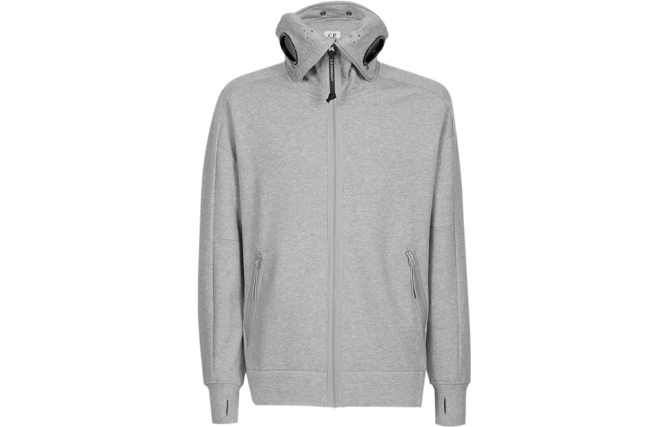 C.P. Company FW22 Grey Hoodie with Goggle Detail for Men 11CMSS166A005086WM93