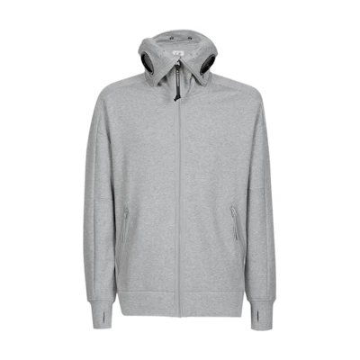 C.P. Company FW22 Grey Hoodie with Goggle Detail for Men 11CMSS166A005086WM93