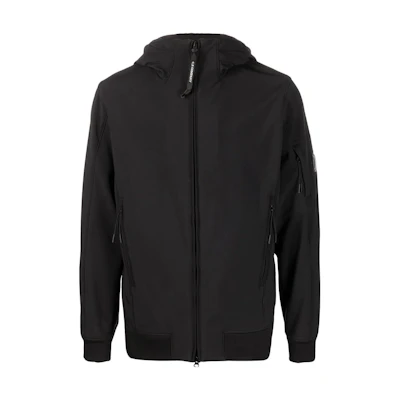 C.P. Company FW22 Lens Detail Solid Zip Hoodie Jacket Black () 13CMOW003A006097A999