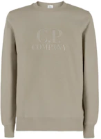 C.P. Company FW22 Logo Embroidered Cotton Pullover Unisex Beige Sweater 12CMSS024A005086W322 C.P. Company FW22 Logo Embroidered Cotton Pullover Unisex Beige Sweater 12CMSS024A005086W322