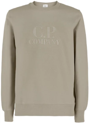 C.P. Company FW22 Logo Embroidered Cotton Pullover Unisex Beige Sweater 12CMSS024A005086W322 Buy C.P. Company FW22 Logo Embroidered Cotton Pullover Unisex Beige Sweater 12CMSS024A005086W322