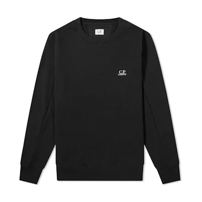 C.P. Company FW22 Logo Embroidered Crewneck Sweatshirt Black 11CMSS055B-005086W-999