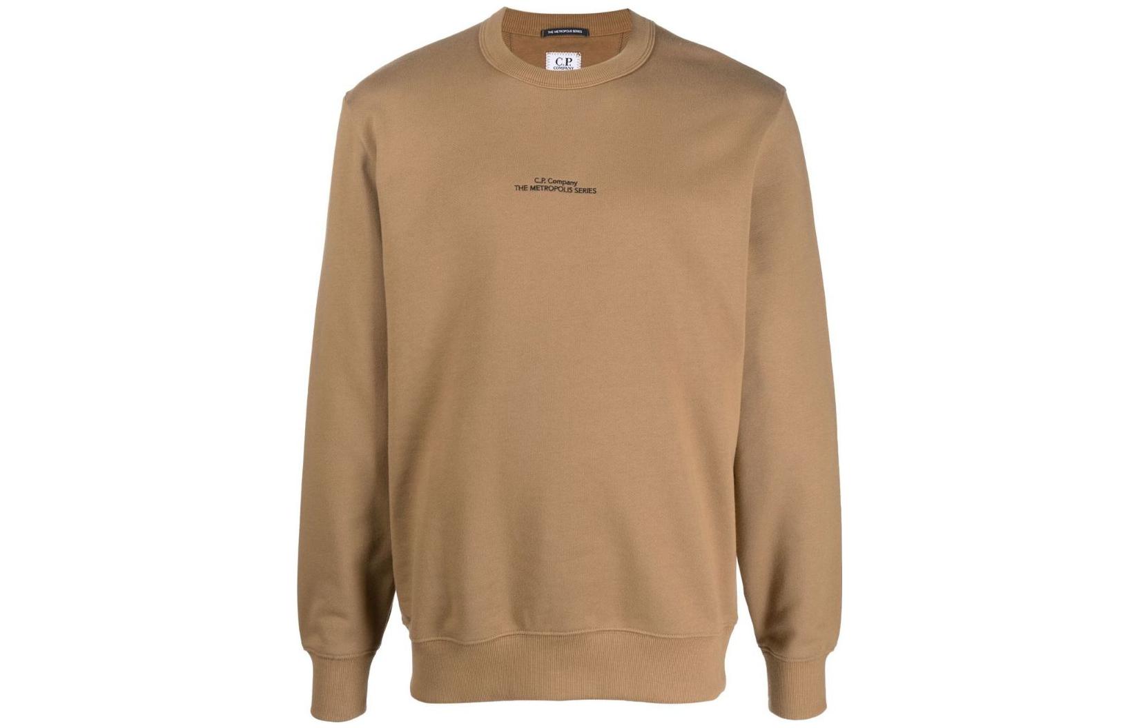 C.P. Company FW22 Logo Embroidered Sweatshirt Brown () 13CMSS217A005086W318