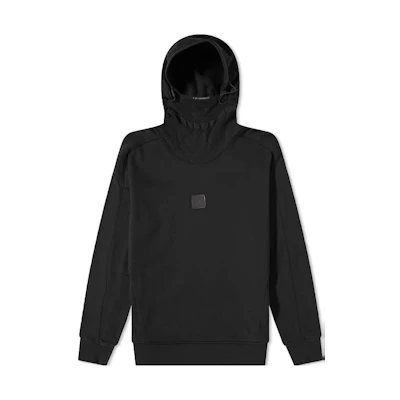 C.P. Company FW22 Logo Patch Hoodie Men’s Black 11CMSS068A-005086W-999