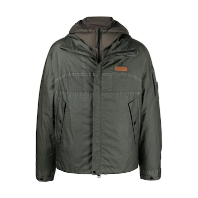 C.P. Company FW22 Logo Print Jacket Military Green 13CMOW091A006366G669