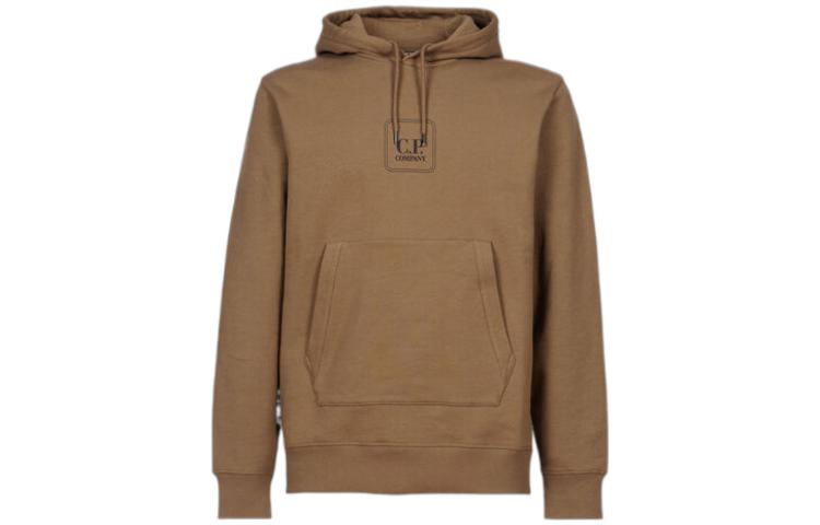 C.P. Company FW22 Metropolis Diagonal Fleece Brown Hoodie Collection 13CMSS219A005086W318