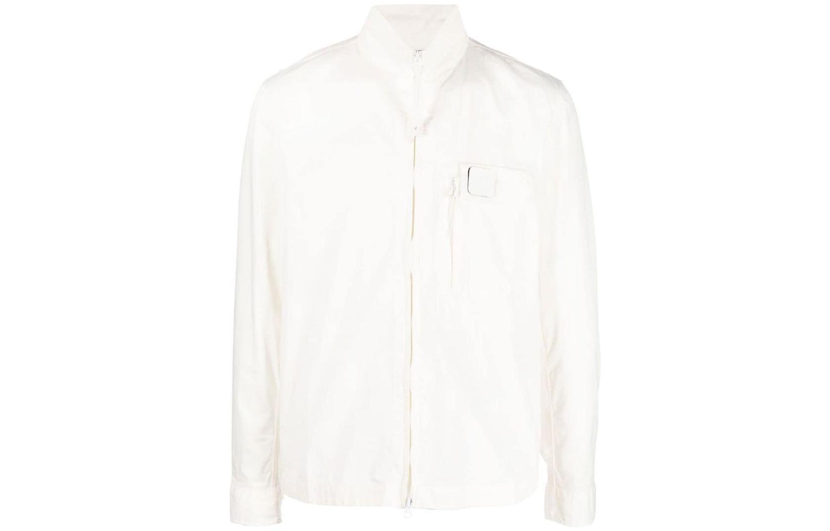 C.P. Company FW22 Plain Casual Zip Jacket White () 12CMSH127A002824G103