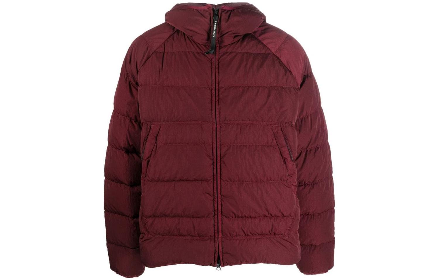 C.P. Company FW22 Red Full-Zip Hooded Jacket for Men 13CMOW027A006369G589