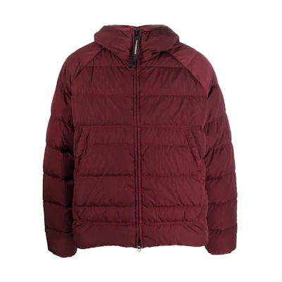 C.P. Company FW22 Red Full-Zip Hooded Jacket for Men 13CMOW027A006369G589