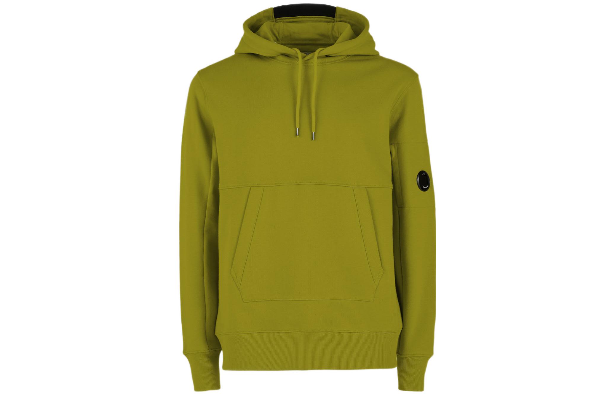 C.P. Company FW22 Solid Color Drawstring Hoodie Green () 12CMSS023A005086W698