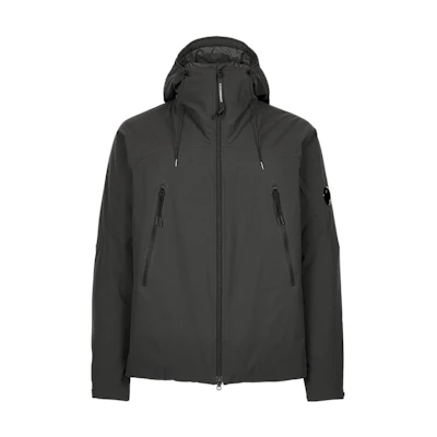 C.P. Company FW22 Solid Color Drawstring Hoodie Jacket Men Dark Grey 13CMOW025A004117A985