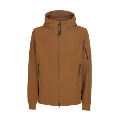 C.P. Company FW22 Solid Color Hooded Jacket Brown () 13CMOW003A006097A344