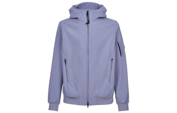 C.P. Company FW22 Solid Color Hooded Zip Jacket Blue 13CMOW003A006097A843