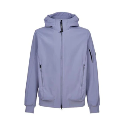 C.P. Company FW22 Solid Color Hooded Zip Jacket Blue 13CMOW003A006097A843