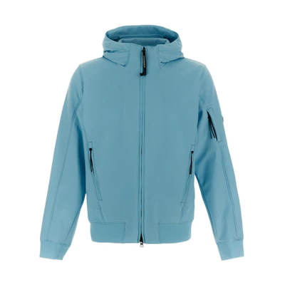 C.P. Company FW22 Solid Color Hooded Zip Jacket Men’s Light Blue 13CMOW003A006097A832