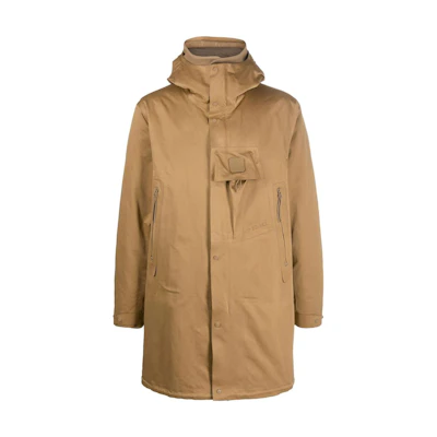 C.P. Company FW22 Solid Color Patch Hooded Jacket Brown () 13CMOW031A006258A318