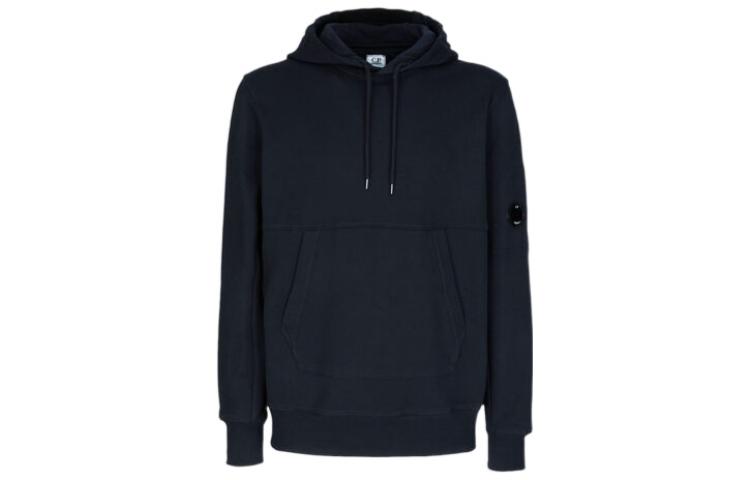 C.P. Company FW22 Solid Color Pocket Hoodie Men’s Blue 13CMSS023A005086W888
