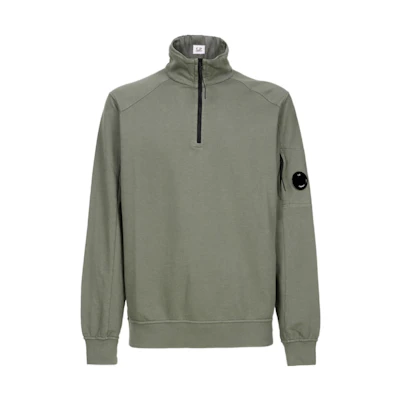 C.P. Company FW22 Solid Color Pullover Sweatshirt Green 13CMSS035A002246G669