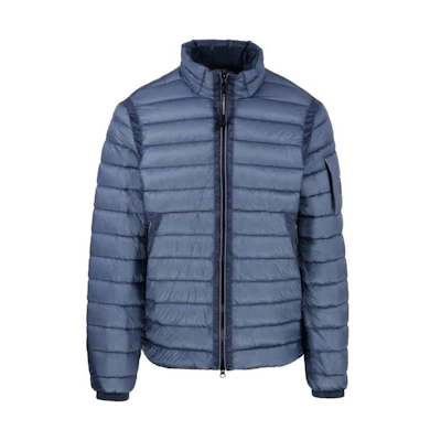 C.P. Company FW22 Solid Color Stand Collar Blue Jacket Menswear 13CMOW169A006099A843