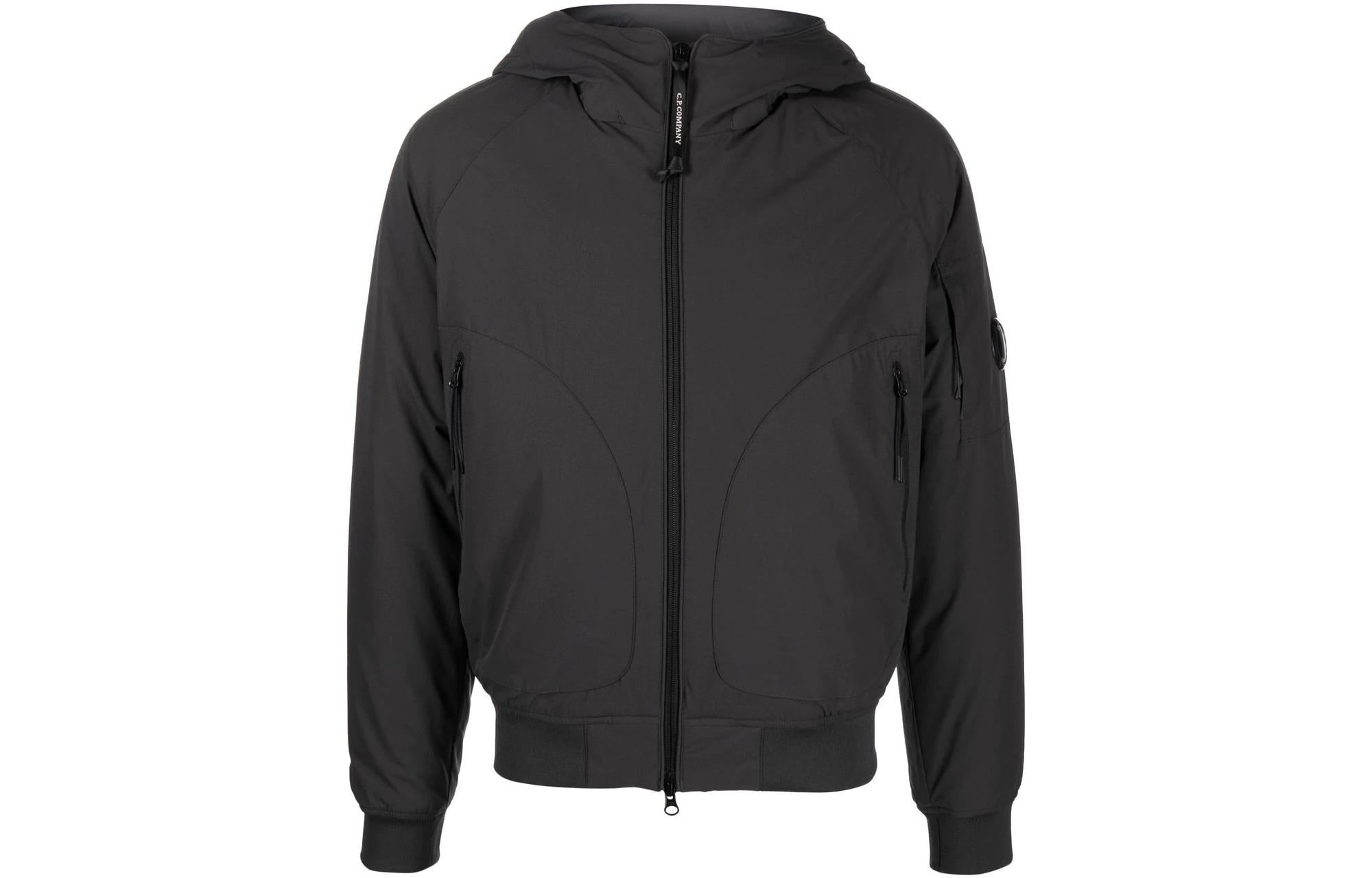 C.P. Company FW22 Solid Color Zip Hoodie Jacket - Dark Gray 13CMOW173A004117A985