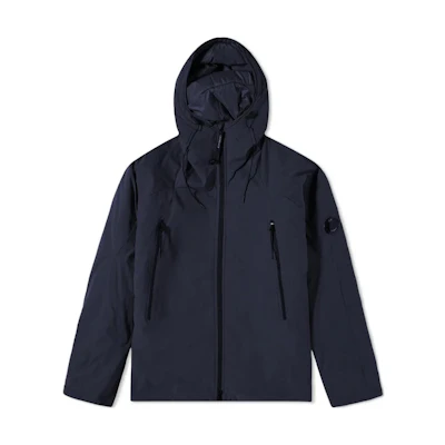 C.P. Company FW22 Solid Color Zip Hoodie Jacket Men’s Blue 11CMOW025A004117A888