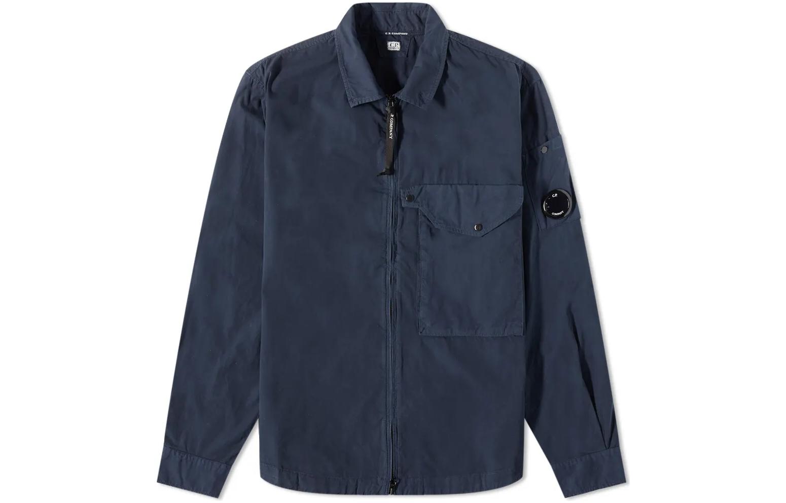 C.P. Company FW22 Solid Lens Zip Jacket Blue 13cmsh183a-002824g-BLUE