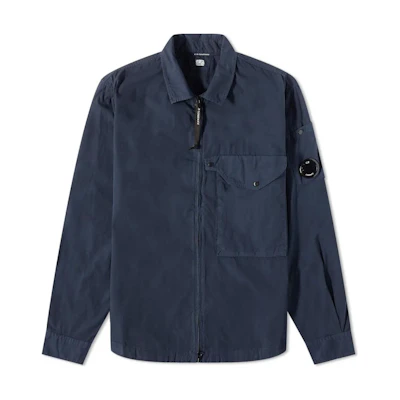 C.P. Company FW22 Solid Lens Zip Jacket Blue 13cmsh183a-002824g-BLUE