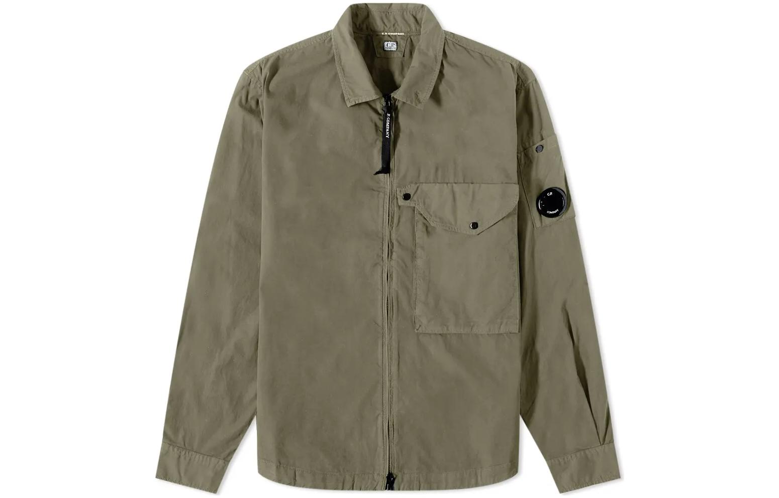 C.P. Company FW22 Solid Lens Zip Jacket Green 13cmsh183a-002824g-GREEN
